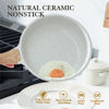 Picture of SENSARTE Nonstick Ceramic Frying Pan Skillet, 9.5 Inch Omelet Pan, Healthy Non Toxic Chef Pan, Induction Compatible Egg Pan with Heat Resistant Handle, PFAS-Free