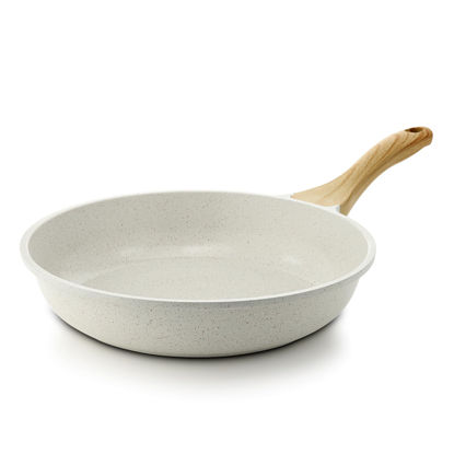 Picture of SENSARTE Nonstick Ceramic Frying Pan Skillet, 11 Inch Omelet Pan, Healthy Non Toxic Chef Pan, Induction Compatible Egg Pan with Heat Resistant Handle, PFAS-Free
