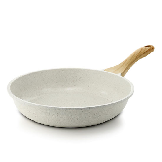 Picture of SENSARTE Nonstick Ceramic Frying Pan Skillet, 11 Inch Omelet Pan, Healthy Non Toxic Chef Pan, Induction Compatible Egg Pan with Heat Resistant Handle, PFAS-Free