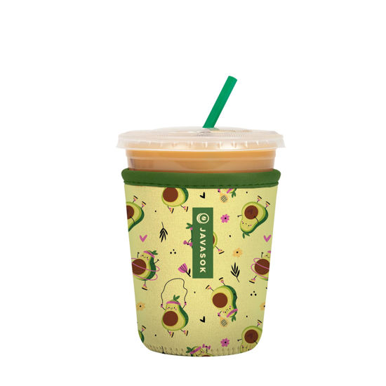 Picture of Sok It Java Sok Iced Coffee & Cold Soda Insulated Neoprene Cup Sleeve (Get Movin', Small: 16-20oz)