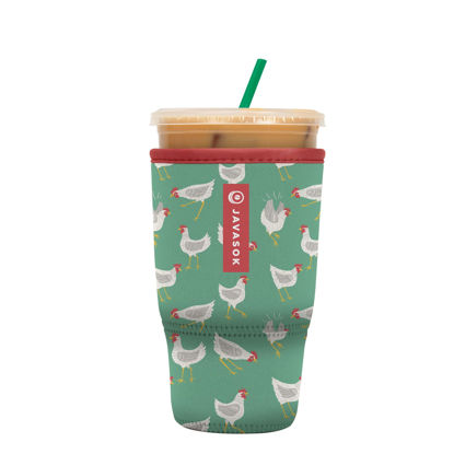 Picture of Sok It Java Sok Iced Coffee & Cold Soda Insulated Neoprene Cup Sleeve (Flew The Coop, Large: 30-32oz)