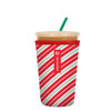 Picture of Sok It Java Sok Iced Coffee & Cold Soda Insulated Neoprene Cup Sleeve (Candy Cane Stripes, Medium: 22-28oz)