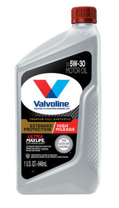 Picture of Valvoline Extended Protection High Mileage with Ultra MaxLife Technology 5W-30 Full Synthetic Motor Oil 1 QT