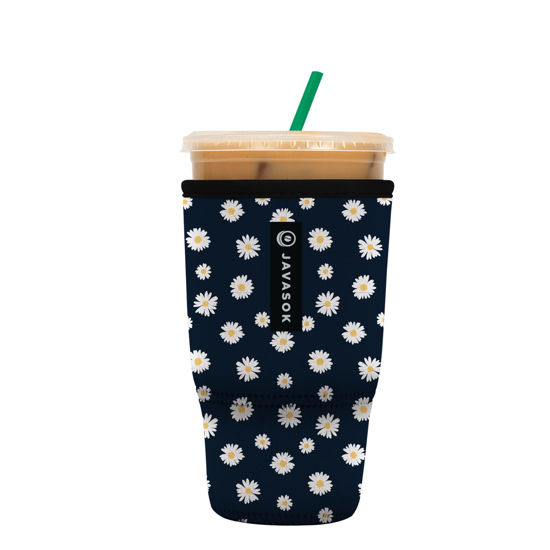 Picture of Sok It Java Sok Iced Coffee & Cold Soda Insulated Neoprene Cup Sleeve (Daisy Chain, Large: 30-32oz)