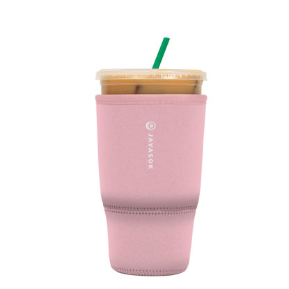 Picture of Sok It Java Sok Iced Coffee & Cold Soda Insulated Neoprene Cup Sleeve (Millennial Pink, Large: 30-32oz)