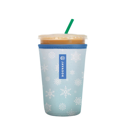 Picture of Sok It Java Sok Iced Coffee & Cold Soda Insulated Neoprene Cup Sleeve (Let It Snow, Medium: 22-28oz)