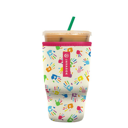 Picture of Sok It Java Sok Iced Coffee & Cold Soda Insulated Neoprene Cup Sleeve (Hand-Painted Treasures, Large: 30-32oz)