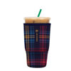 Picture of Sok It Java Sok Iced Coffee & Cold Soda Insulated Neoprene Cup Sleeve (Tartan Royale, Large: 30-32oz)