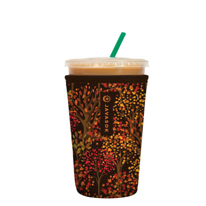 Picture of Sok It Java Sok Iced Coffee & Cold Soda Insulated Neoprene Cup Sleeve (Enchanted Autumn, Medium: 22-28oz)