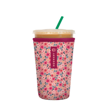 Picture of Sok It Java Sok Iced Coffee & Cold Soda Insulated Neoprene Cup Sleeve (Spring Bouquet, Medium: 22-28oz)