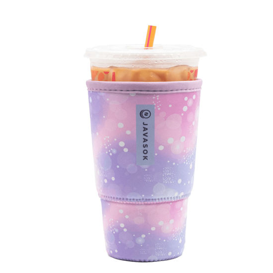 Picture of Sok It Java Sok Iced Coffee & Cold Soda Insulated Neoprene Cup Sleeve (Ombre Galaxy, Large: 30-32oz)