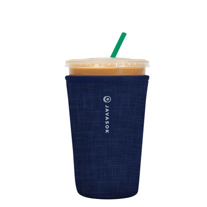 Picture of Sok It Java Sok Iced Coffee & Cold Soda Insulated Neoprene Cup Sleeve (Blue Jean, Medium: 22-28oz)