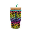 Picture of Sok It Java Sok Iced Coffee & Cold Soda Insulated Neoprene Cup Sleeve (Rainbow Leopard, Large: 30-32oz)