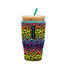 Picture of Sok It Java Sok Iced Coffee & Cold Soda Insulated Neoprene Cup Sleeve (Rainbow Leopard, Large: 30-32oz)