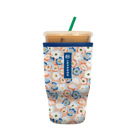 Picture of Sok It Java Sok Iced Coffee & Cold Soda Insulated Neoprene Cup Sleeve (Garden Party, Large: 30-32oz)