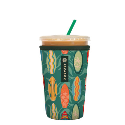 Picture of Sok It Java Sok Iced Coffee & Cold Soda Insulated Neoprene Cup Sleeve (Surfs Up, Medium: 22-28oz)