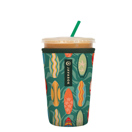 Picture of Sok It Java Sok Iced Coffee & Cold Soda Insulated Neoprene Cup Sleeve (Surfs Up, Medium: 22-28oz)