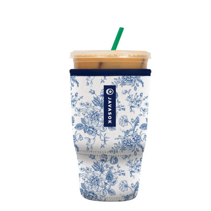 Picture of Sok It Java Sok Iced Coffee & Cold Soda Insulated Neoprene Cup Sleeve (Like Fine China, Large: 30-32oz)