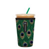 Picture of Sok It Java Sok Iced Coffee & Cold Soda Insulated Neoprene Cup Sleeve (Peacock, Medium: 22-28oz)