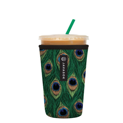 Picture of Sok It Java Sok Iced Coffee & Cold Soda Insulated Neoprene Cup Sleeve (Peacock, Medium: 22-28oz)