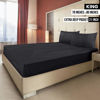 Picture of Utopia Bedding King Fitted Sheet - Extra Deep Pocket - 21 Inch Deep Pocket - Soft Microfiber -Shrinkage and Fade Resistant-Easy Care -1 Fitted Sheet Only (Black)