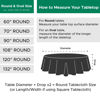 Picture of Biscaynebay 2 Pack Textured Fabric Round Christmas Tablecloths 60", Hunter Green Water Resistant Tablecloths for Dining, Kitchen, Wedding, Parties etc Machine Washable