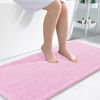 Picture of OLANLY Bathroom Rugs 47x24, Extra Soft Absorbent Chenille Bath Rugs, Rubber Backing Quick Dry, Machine Washable Bath Mats for Bathroom Floor, Tub and Shower, Home Decor Accessories, Pink
