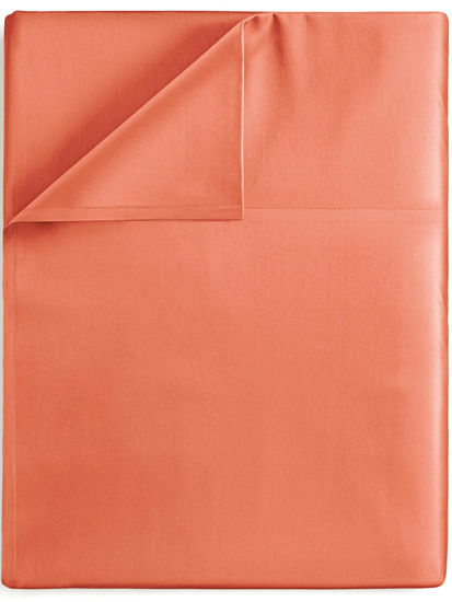 Picture of Twin XL Size Flat Bed Sheet - Hotel Luxury Single Flat Sheet Only - Wrinkle Free & Fade Resistant Flat Sheet - Extra Soft, Breathable Bedding for Women, Men, Kids & Teens - Coral Flat Sheet Only