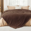 Picture of Bedsure Fondue Fudge Fleece Blanket for Couch - Super Soft Cozy Queen Blankets for Women, Cute Small Throws for Girls, 90x90 Inches