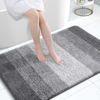 Picture of OLANLY Bathroom Rugs Mat 47x32, Extra Soft Absorbent Microfiber Bath Rugs, Rubber Backing, Quick Dry, Machine Washable Bath Mats for Bathroom Floor, Tub, Shower and Home Decor Accessories, Grey