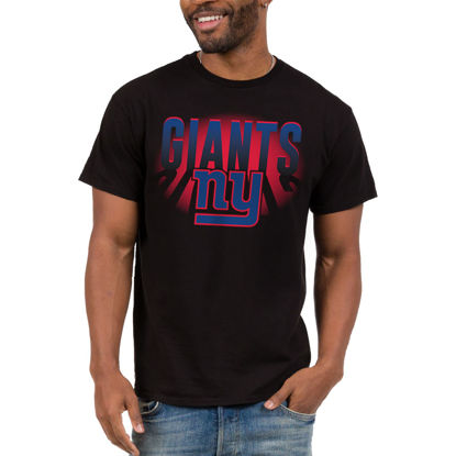 Picture of Junk Food Clothing x NFL - New York Giants - Team Spotlight - Unisex Adult Short Sleeve Fan T-Shirt for Men and Women - Size Medium
