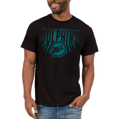 Picture of Junk Food Clothing x NFL - Miami Dolphins - Team Spotlight - Unisex Adult Short Sleeve Fan T-Shirt for Men and Women - Size XX-Large