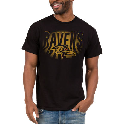 Picture of Junk Food Clothing x NFL - Baltimore Ravens - Team Spotlight - Unisex Adult Short Sleeve Fan T-Shirt for Men and Women - Size XX-Large