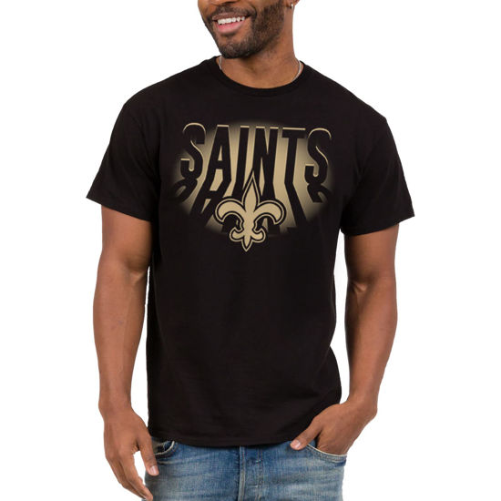 Picture of Junk Food Clothing x NFL - New Orleans Saints - Team Spotlight - Unisex Adult Short Sleeve Fan T-Shirt for Men and Women - Size 3X-Large