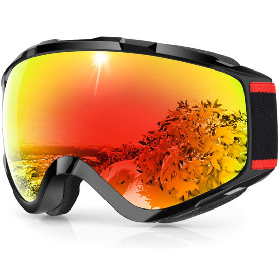 Picture of findway Ski Goggles OTG - Over Glasses Snow/Snowboard Goggles for Men, Women & Youth - 100% UV Protection