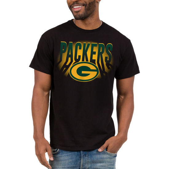 Picture of Junk Food Standard Classic Crew Neck, Authentic Details, Unisex Fit, Green Bay Packers-Black Small