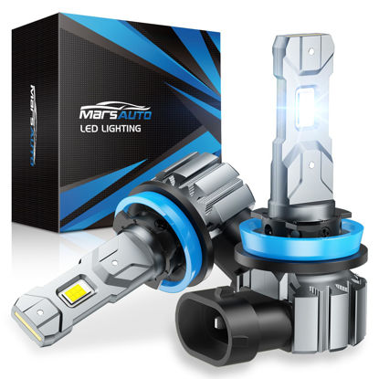Picture of Marsauto H11/H8/H9 Light Bulbs, 24000LM Super Bright, Plug and Play H8 H9 Fog Bulbs, Powersports Accessory Lights, Pack of 2