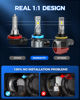 Picture of Marsauto H11/H8/H9 Light Bulbs, 24000LM Super Bright, Plug and Play H8 H9 Fog Bulbs, Powersports Accessory Lights, Pack of 2