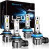 Picture of rimthin 9005/HB3 H11 bulb, H8/H9/H16 Super Bright 6000K Cool White Fog Light, Pack of 4