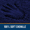 Picture of OLANLY Bathroom Rugs 47x20, Extra Soft Absorbent Chenille Bath Rugs, Rubber Backing Quick Dry, Machine Washable Bath Mats for Bathroom Floor, Tub and Shower, Home Decor Accessories, Navy