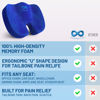 Picture of Everlasting Comfort Doctor Recommended Memory Foam Seat Cushions for Office Chairs - HSA FSA Eligible Tailbone Pain Relief Cushion, Sciatica & Back Support, Office Chair Cushion & Car Seat Cushion