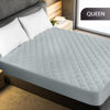 Picture of Utopia Bedding Quilted Fitted Mattress Pad (Queen), Elastic Fitted Mattress Protector, Mattress Cover Stretches up to 16 Inches Deep, Machine Washable Mattress Topper (Light Grey)