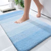 Picture of OLANLY Bathroom Rugs Mat 30x20, Extra Soft Absorbent Microfiber Bath Rugs, Rubber Backing, Quick Dry, Machine Washable Bath Mats for Bathroom Floor, Tub, Shower and Home Decor Accessories, Sky Blue