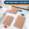 Picture of OLANLY Bathroom Rugs 24x16, Extra Soft Absorbent Chenille Bath Rugs, Rubber Backing Quick Dry, Machine Washable Bath Mats for Bathroom Floor, Tub and Shower, Home Decor Accessories, Peach