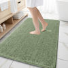 Picture of OLANLY Bathroom Rugs 59x35, Extra Soft Absorbent Chenille Bath Rugs, Rubber Backing Quick Dry, Machine Washable Bath Mats for Bathroom Floor, Tub and Shower, Home Decor Accessories, Sage Green