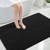 Picture of OLANLY Bathroom Rugs 47x32, Extra Soft Absorbent Chenille Bath Rugs, Rubber Backing Quick Dry, Machine Washable Bath Mats for Bathroom Floor, Tub and Shower, Home Decor Accessories, Black
