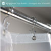 Picture of Mrs Awesome Short Shower Curtain Liner with 6 Magnets 72 x 66 inch Clear Thick PEVA Waterproof Plastic Shower Curtain 72x66, Clear