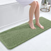 Picture of OLANLY Bathroom Rugs 47x17, Extra Soft Absorbent Chenille Bath Rugs, Rubber Backing Quick Dry, Machine Washable Bath Mats for Bathroom Floor, Tub and Shower, Home Decor Accessories, Sage Green