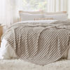 Picture of Bedsure Fleece Bed Blankets Full Size - Super Soft Cozy Blankets for Women, Cute Small Throws for Girls, Linen, 84x90 Inches