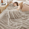 Picture of Bedsure Fleece Bed Blankets Full Size - Super Soft Cozy Blankets for Women, Cute Small Throws for Girls, Linen, 84x90 Inches
